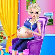 Elsa Pregnant Caring