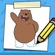 We Bare Bears: How to Draw Grizzly
