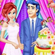Ariel And Eric Wedding Cake