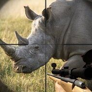 Rhino Hunter Shooting Strike