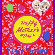 Elsa Mothers Day Card