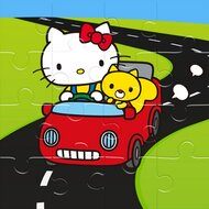 Hello Kitty Car Jigsaw