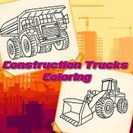 Construction Trucks Coloring