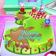 Peppa Pig Birthday Cake Cooking