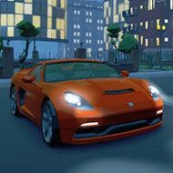 3D Night City 2 Player Racing